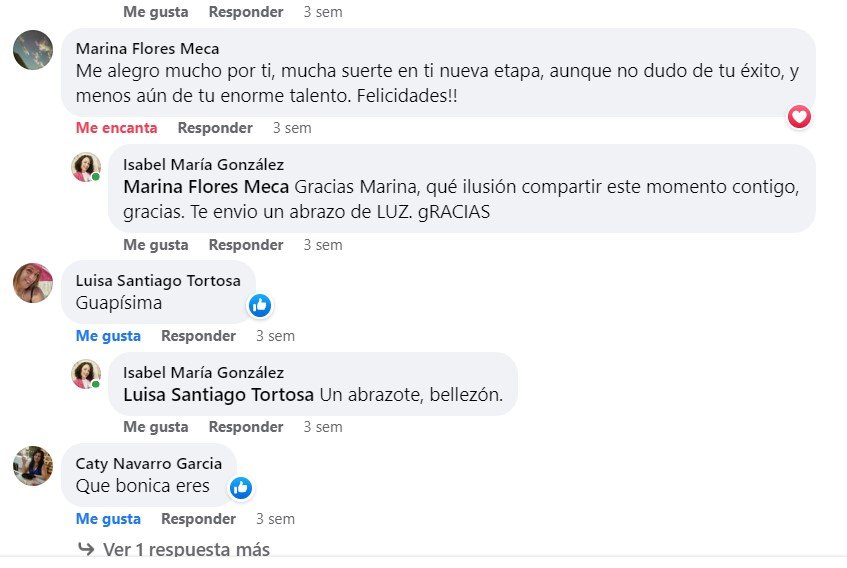 Testimonio sobre Isabel Maria Coach