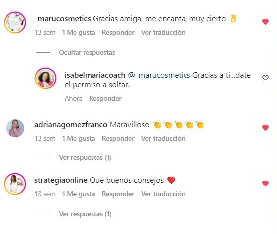 Testimonio sobre Isabel Maria Coach