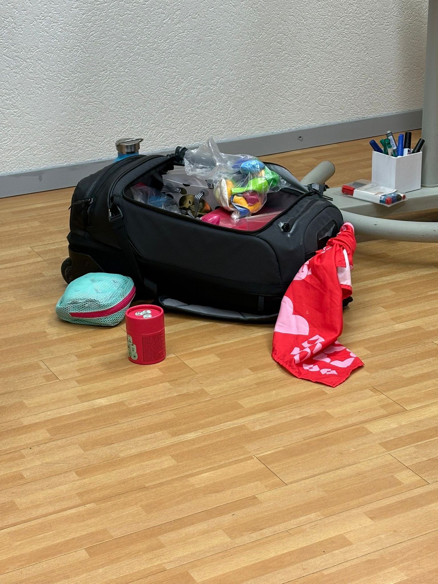 La valise ouverte